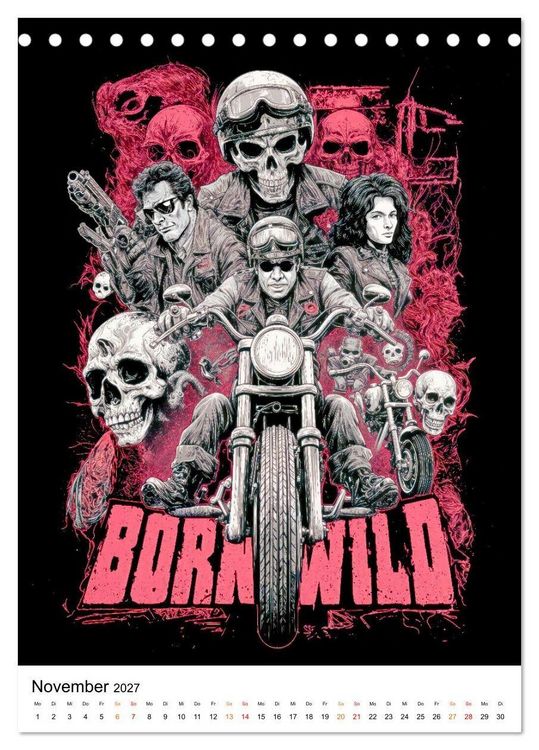 Produktbild: Phantom Bikers - Born Wild (Tischkalender 2027 DIN A5 hoch), CALVENDO Monatskalender