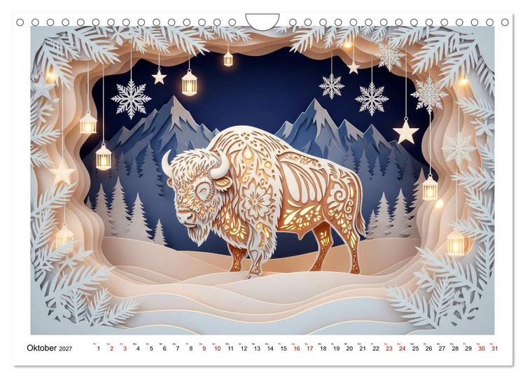 Produktbild: Wild West Dioramas (Wandkalender 2027 DIN A4 quer), CALVENDO Monatskalender