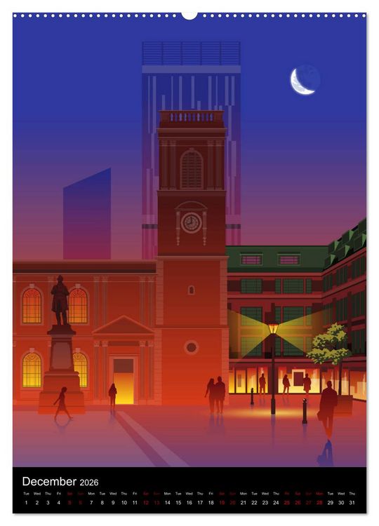 Produktbild: Manchester, Homage to a Great City. (High Quality Premium Wall Calendar 2026 DIN A2 portrait),CALVENDO 12 Month Wall Calendar
