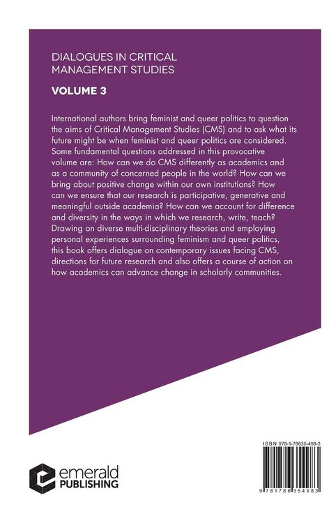 Produktbild: Feminists and Queer Theorists Debate the Future of Critical Management Studies