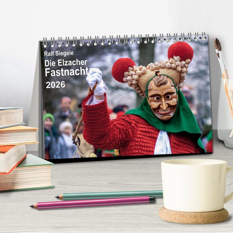 Produktbild: Die Elzacher Fastnacht (Tischkalender 2026 DIN A5 quer), CALVENDO Monatskalender