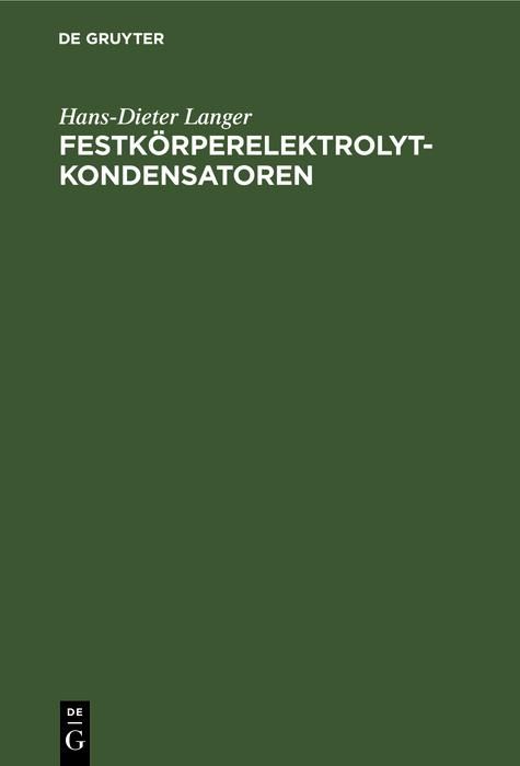 Produktbild: Festk&ouml;rperelektrolytkondensatoren