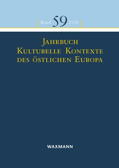 Produktbild: Jahrbuch Kulturelle Kontexte des &ouml;stlichen Europa