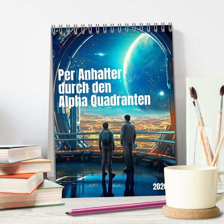 Produktbild: Per Anhalter durch den Alpha Quadranten (Tischkalender 2026 DIN A5 hoch), CALVENDO Monatskalender