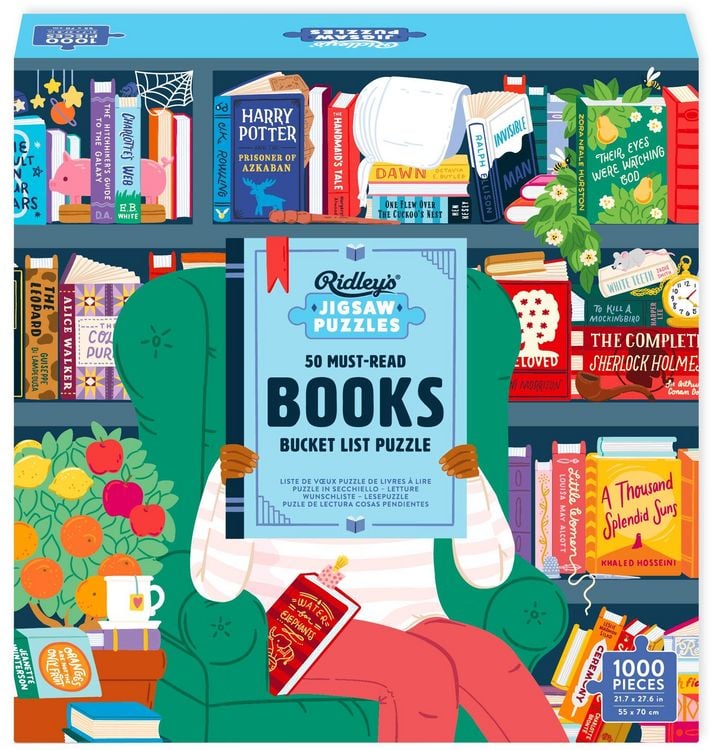 Produktbild: 50 Must-Read Books of the World Bucket List. 1000-Piece Puzzle