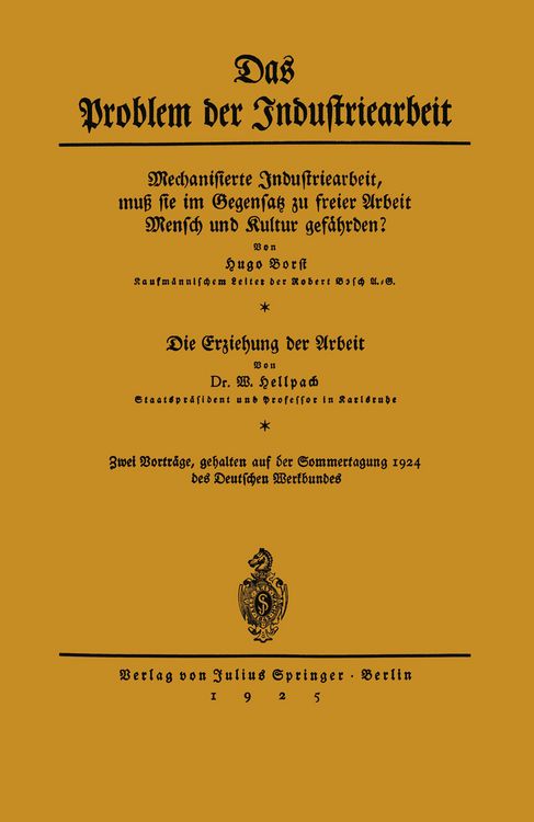Produktbild: Das Problem der Industriearbeit