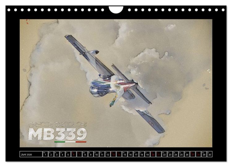 Produktbild: Aero Action Art - Luftfahrt Kunst (Wandkalender 2026 DIN A4 quer), CALVENDO Monatskalender