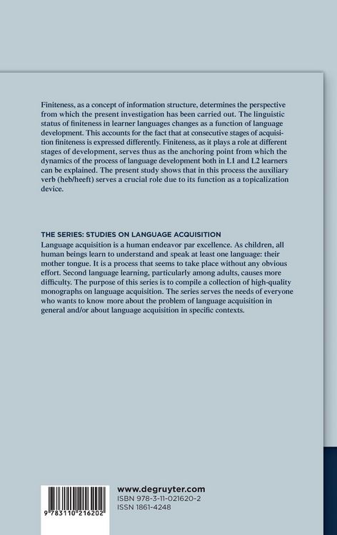 Produktbild: Language Acquisition and the Functional Category System