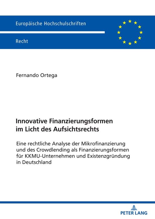 Produktbild: Innovative Finanzierungsformen im Licht des Aufsichtsrechts