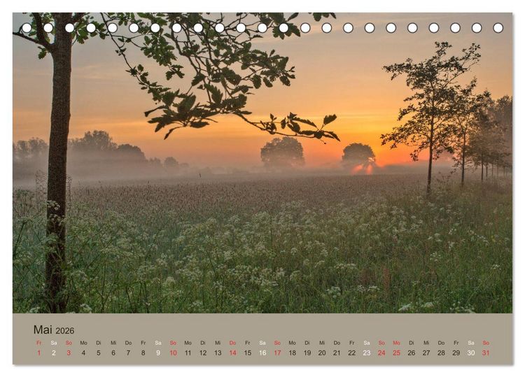 Produktbild: Lichtstimmungen im sch&ouml;nen Schleswig Holstein (Tischkalender 2026 DIN A5 quer), CALVENDO Monatskalender