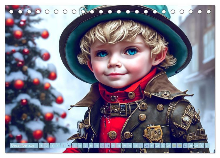 Produktbild: Kleine Steampunk Stars (Tischkalender 2026 DIN A5 quer), CALVENDO Monatskalender