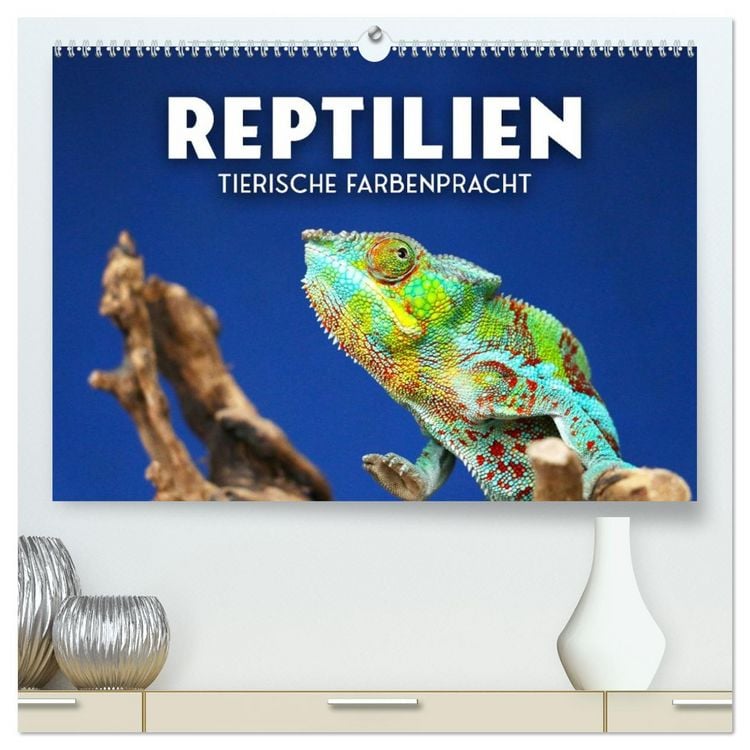 Produktbild: Reptilien - Tierische Farbenpracht (hochwertiger Premium Wandkalender 2026 DIN A2 quer), Kunstdruck in Hochglanz