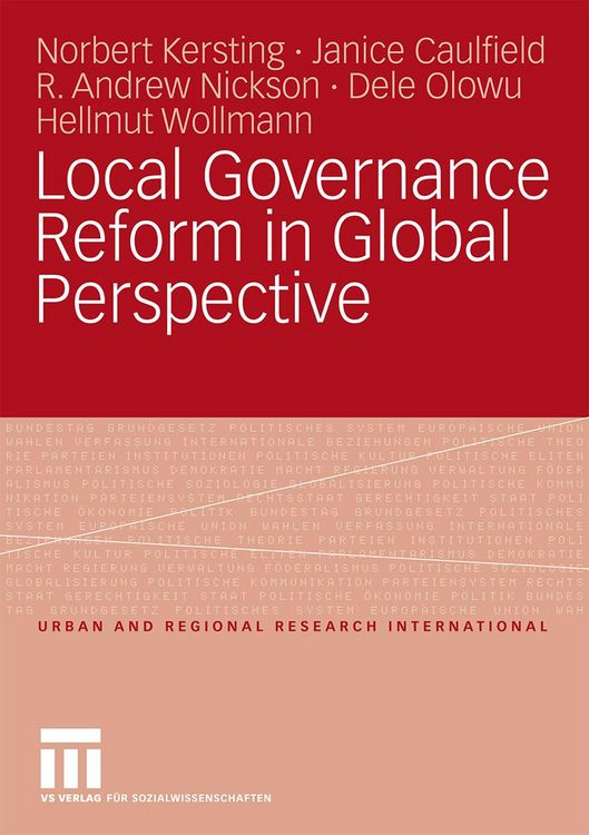 Produktbild: Local Governance Reform in Global Perspective