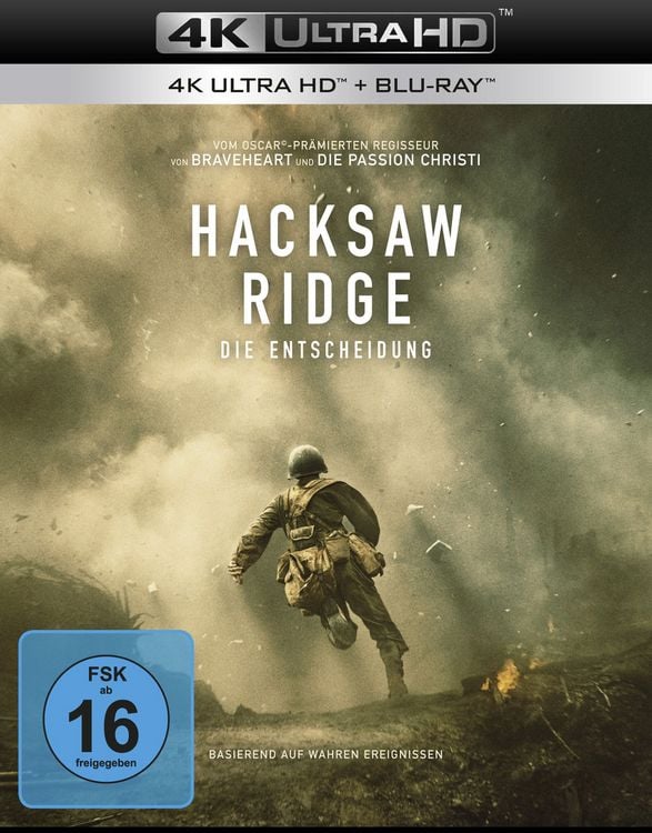 Produktbild: Hacksaw Ridge (4K Ultra HD) (+ Blu-ray)