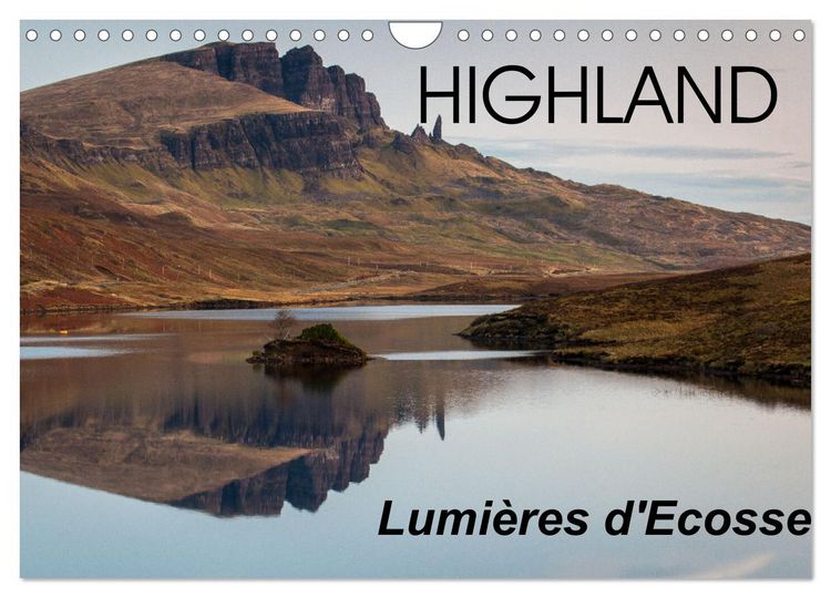 Produktbild: HIGHLAND, Lumi&egrave;res d'Ecosse (Calendrier mural 2026 DIN A4 vertical), CALVENDO calendrier mensuel