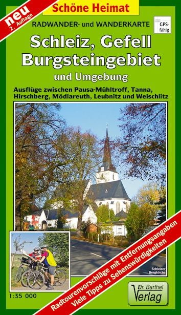 Produktbild: Radwander- und Wanderkarte Schleiz