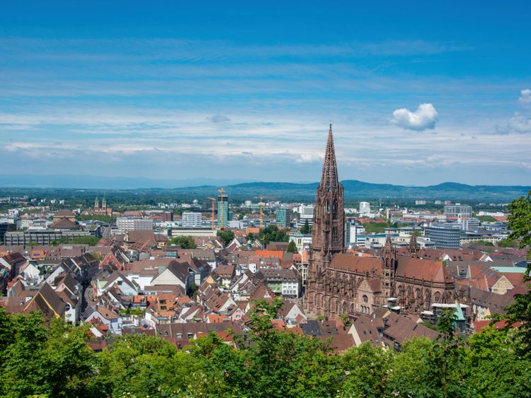 Produktbild: CALVENDO Puzzle Freiburg Panorama 1000 Teile Lege-Gr&ouml;&szlig;e 64 x 48 cm Foto-Puzzle Bild von Stefanie und Philipp Kellmann