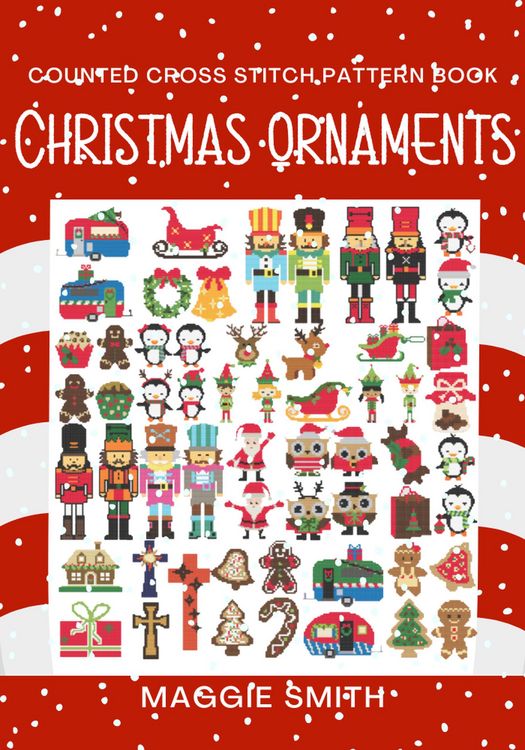Produktbild: Christmas Ornaments Counted Cross Stitch Pattern Book