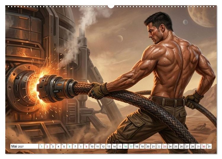 Produktbild: Echte Kerle &ndash; Epsilon Prime (hochwertiger Premium Wandkalender 2027 DIN A2 quer), Kunstdruck in Hochglanz