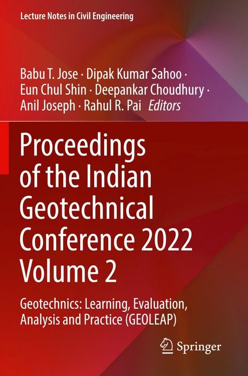 Produktbild: Proceedings of the Indian Geotechnical Conference 2022 Volume 2