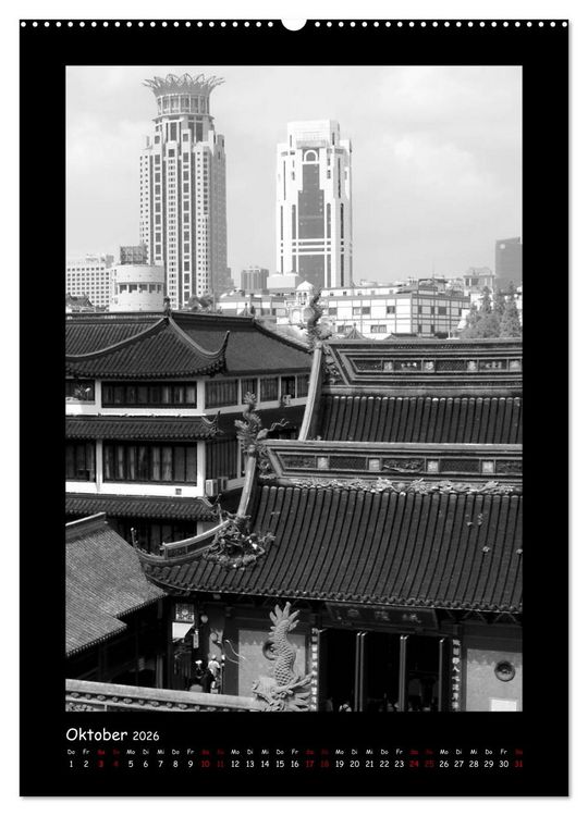 Produktbild: Shanghai zwischen Tradition und Business (hochwertiger Premium Wandkalender 2026 DIN A2 hoch), Kunstdruck in Hochglanz