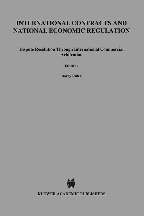 Produktbild: International Contracts and National Economic Regulation