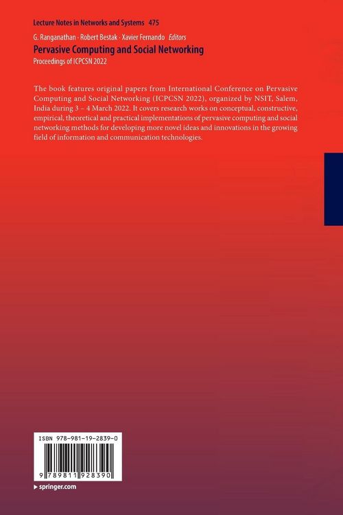 Produktbild: Pervasive Computing and Social Networking