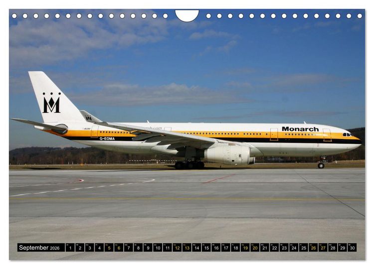 Produktbild: Airbus Airliners (Wandkalender 2026 DIN A4 quer), CALVENDO Monatskalender