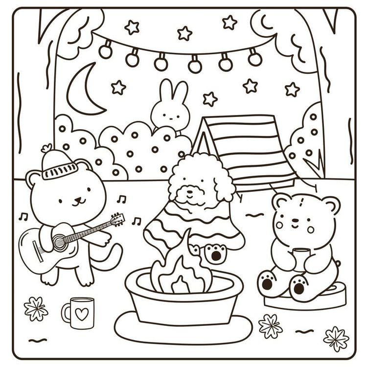 Produktbild: Cosy Coloring Ausmalset - Einfach niedlich ausmalen