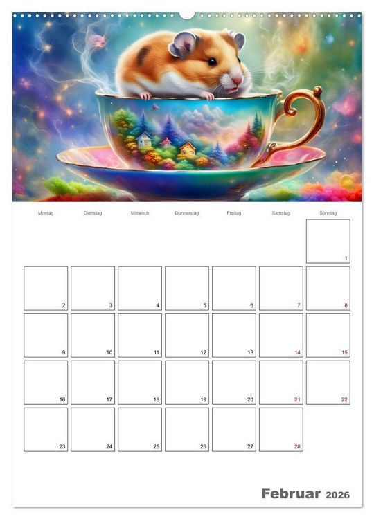 Produktbild: Tierische Kaffee Gesellschaft (Wandkalender 2026 DIN A2 hoch), CALVENDO Monatskalender