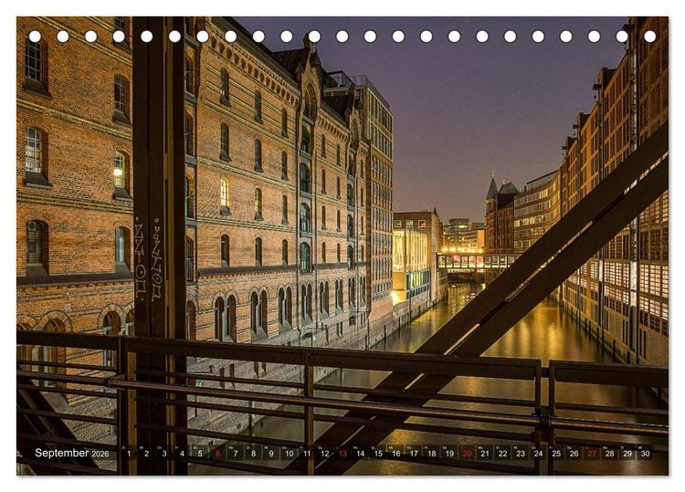 Produktbild: Die Speicherstadt (Tischkalender 2026 DIN A5 quer), CALVENDO Monatskalender