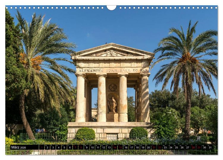 Produktbild: Valletta - Malta (Wandkalender 2026 DIN A3 quer), CALVENDO Monatskalender