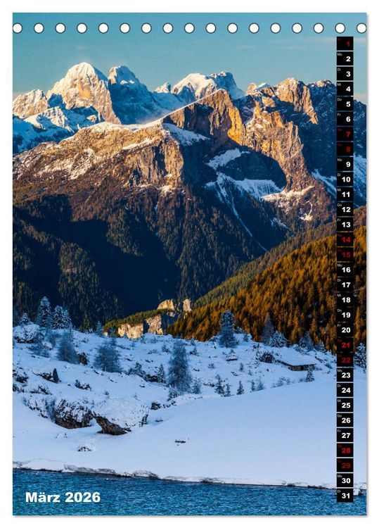 Produktbild: Dolomiten. Italien (Tischkalender 2026 DIN A5 hoch), CALVENDO Monatskalender