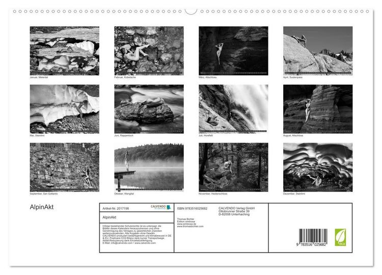 Produktbild: AlpinAkt (hochwertiger Premium Wandkalender 2026 DIN A2 quer), Kunstdruck in Hochglanz