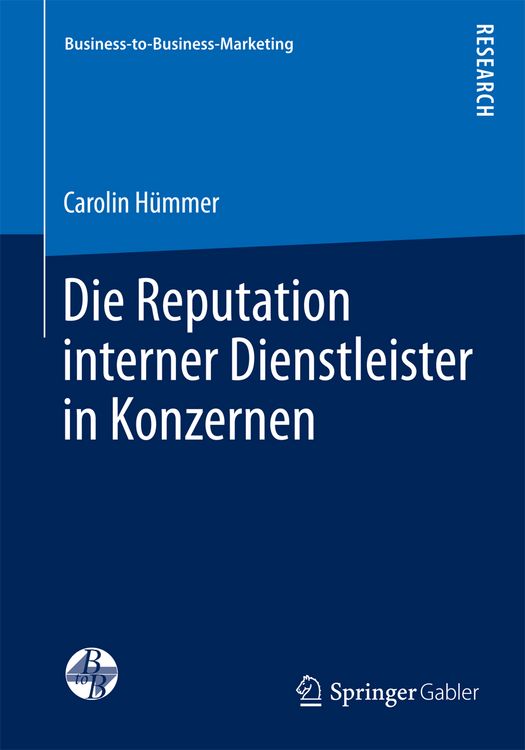 Produktbild: Die Reputation interner Dienstleister in Konzernen