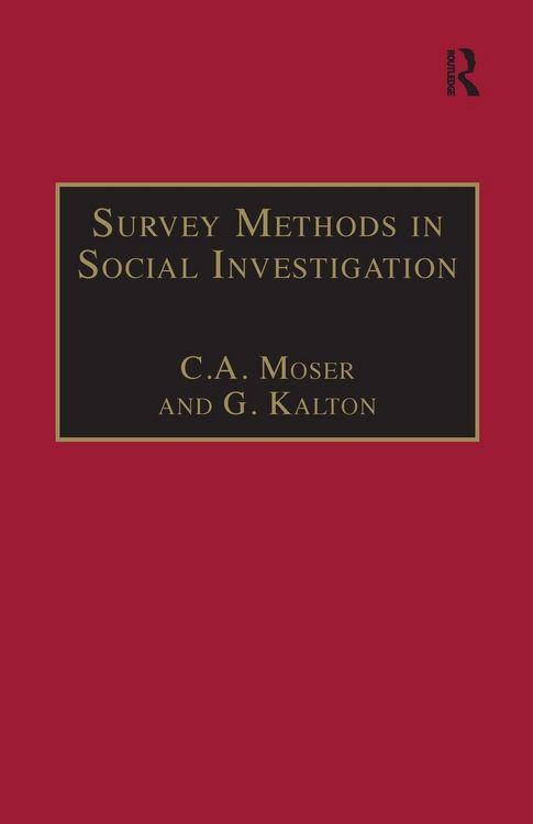Produktbild: Survey Methods in Social Investigation
