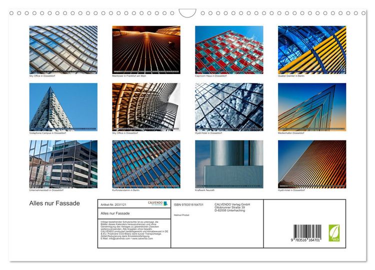 Produktbild: Alles nur Fassade (Wandkalender 2026 DIN A3 quer), CALVENDO Monatskalender