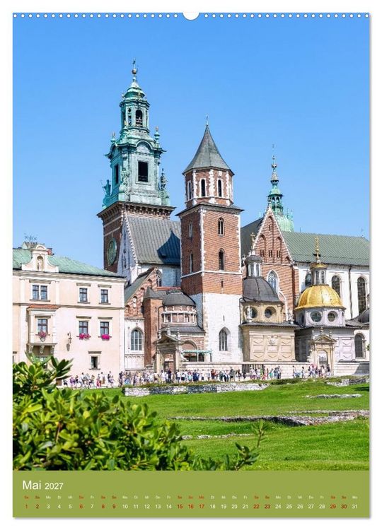 Produktbild: Zeitloses Krakau. Zwischen K&ouml;nigen, Kirchen und Kopfsteinpflaster (Wandkalender 2027 DIN A2 hoch), CALVENDO Monatskalender