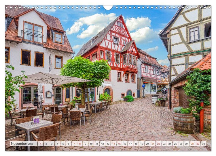 Produktbild: Michelstadt Impressionen (Wandkalender 2026 DIN A3 quer), CALVENDO Monatskalender