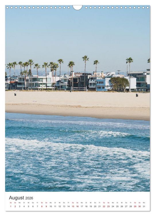 Produktbild: Los Angeles - Eine spannende Reise nach Kalifornien. (Wandkalender 2026 DIN A3 hoch), CALVENDO Monatskalender