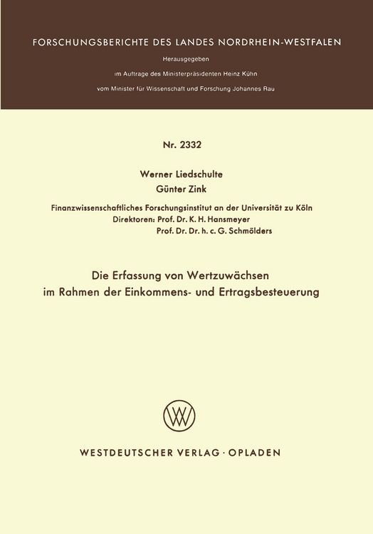 Produktbild: Die Erfassung von Wertzuw&auml;chsen im Rahmen der Einkommens- und Ertragsbesteuerung