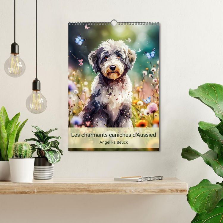 Produktbild: Les charmants caniches d'Aussied - Angelika Beuck (Calendrier mural 2026 DIN A3 horizontal), CALVENDO calendrier mensuel