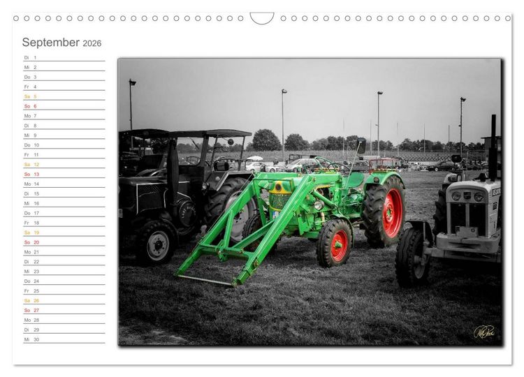 Produktbild: Oldtimer - Trecker Nostalgie (Wandkalender 2026 DIN A3 quer), CALVENDO Monatskalender