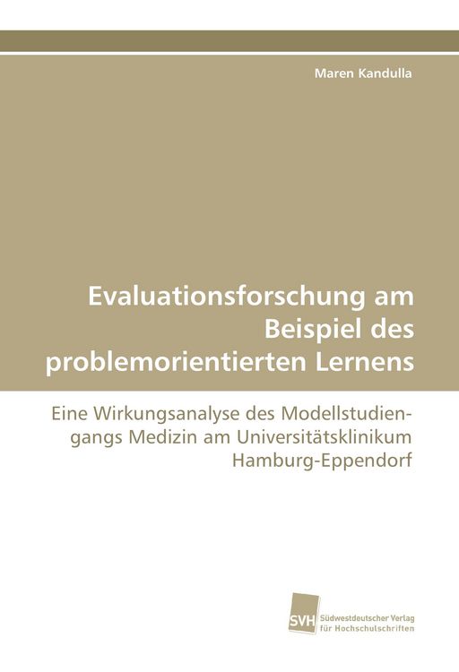 Produktbild: Evaluationsforschung am Beispiel des problemorientierten Lernens