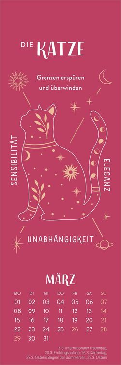 Produktbild: Krafttiere Lesezeichen & Kalender 2027