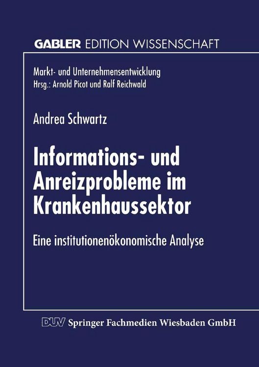 Produktbild: Informations- und Anreizprobleme im Krankenhaussektor