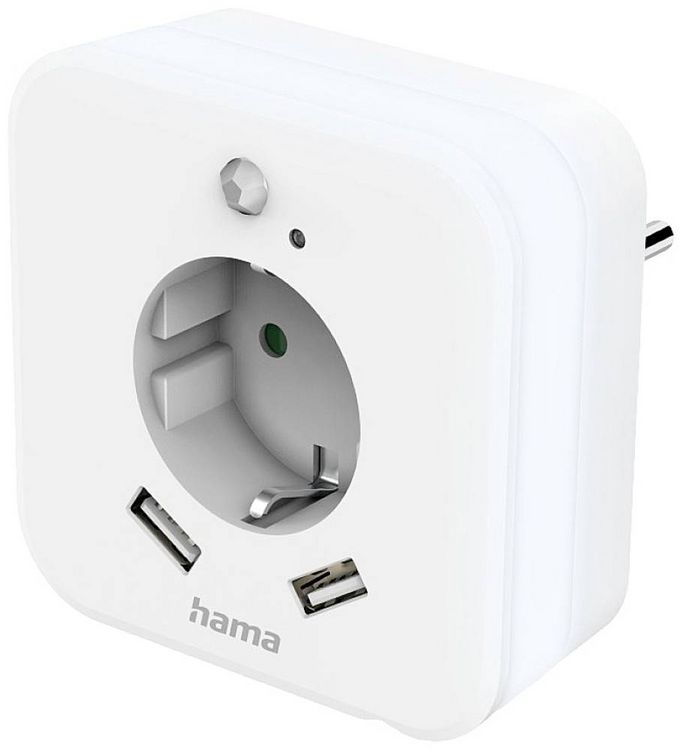 Produktbild: Hama 00223498 LED-Nachtlicht mit Bewegungsmelder LED Tageslichtwei&szlig; Wei&szlig;