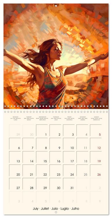 Produktbild: Never Forget Yoga (Wall Calendar 2026 12 &times; 12 Inch) CALVENDO 12 Month Wall Calendar