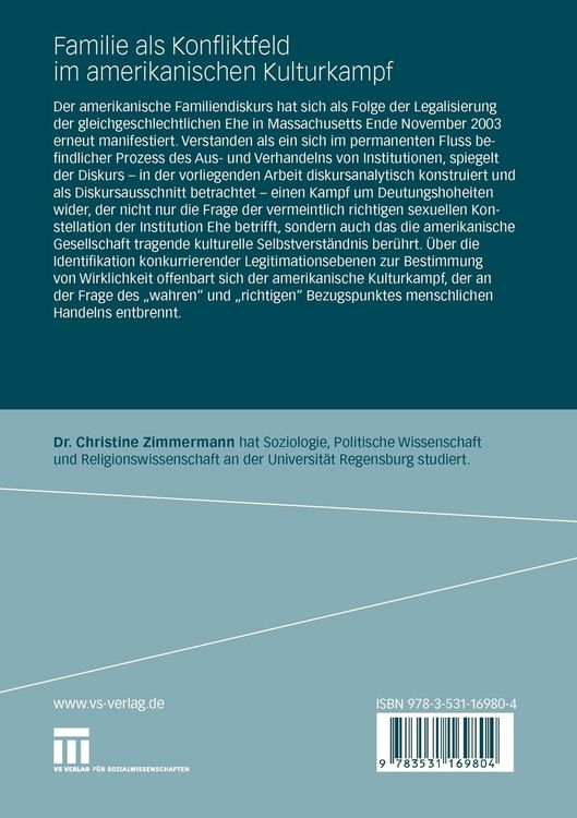 Produktbild: Familie als Konfliktfeld im amerikanischen Kulturkampf