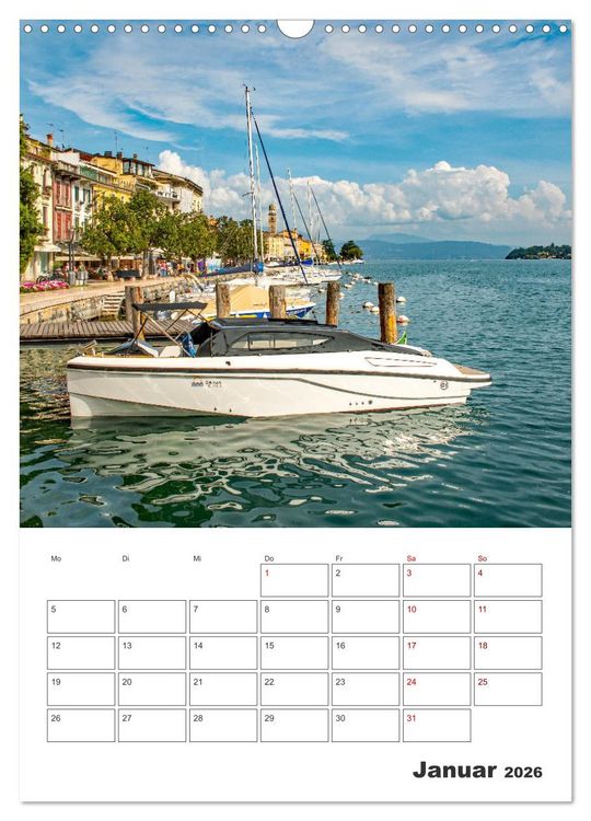 Produktbild: Salo am Gardasee - Reiseplaner (Wandkalender 2026 DIN A3 hoch), CALVENDO Monatskalender